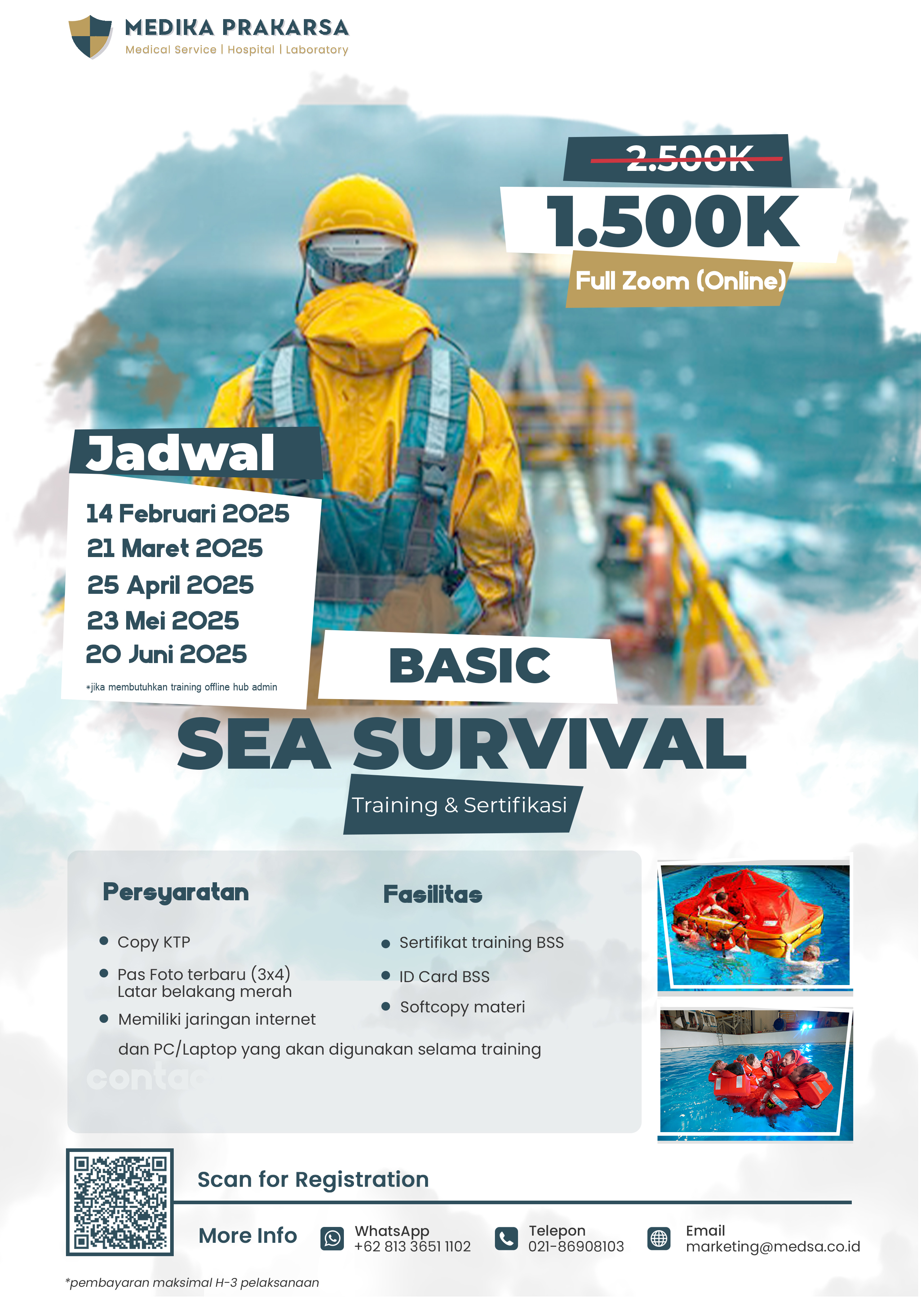 Gambar BASIC SEA SURVIVAL TRAINING